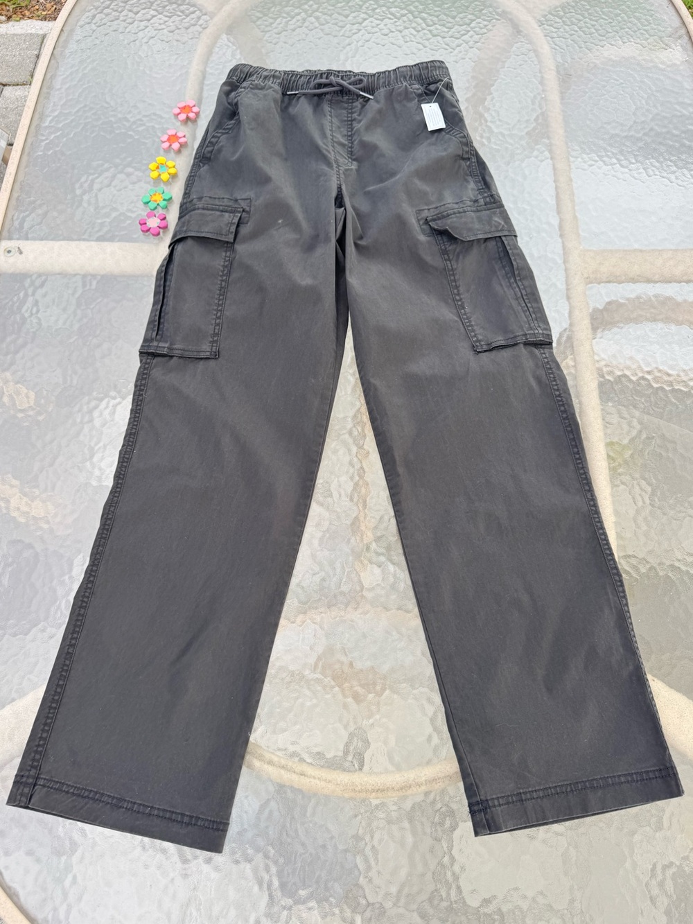 🔥 NWT No Boundaries Men's S (28-30) Gray Straight Fit Cargo Pants